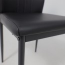 Стул OREO, экокожа, черный/черный